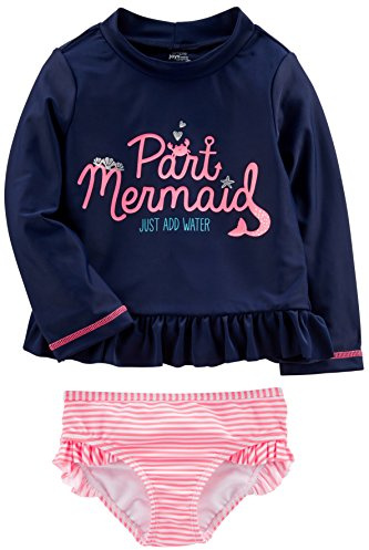 Simple Joys by Carter's 2-piece Assorted Rashguard Sets Juego de protección de sarpullido Bebé-Niñas (Pack de 1)