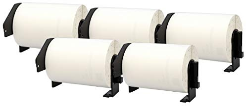 5X DK-11241 102 x 152 mm kompatibla fraktetiketter rullar (200 etiketter per rulle) för P-Touch QL-1050, QL-1050N, QL-1060N, QL-1100, QL-110NWB etikettskrivare