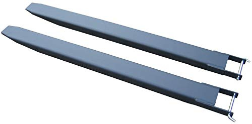 Gabelverlängerung für Stapler Frontlader 1 Paar 220cm Zinkenverlängerung Schwarz