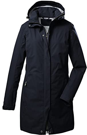 Killtec Damen Kos 93 Wmn Prk 2 1/2 Lagen Funktionsparka/Parka mit abzippbarer Kapuze
