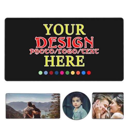 Personalisiertes Mauspad mit Foto - Mauspad selbst gestalten - Mousepad für Büro & Gaming - rutschfeste Gummi-Unterseite - Foto-Geschenke für Kollegen, Familie, Freundin-40×75cm