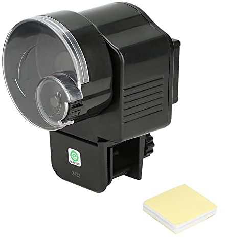 Compact Automatic Fish Feeder Fish Food Dispenser Feeding Tool for Aquarium Fish Tank Mini Tank and Pond, Suitable for Flakes and Pellets, Battery Operated