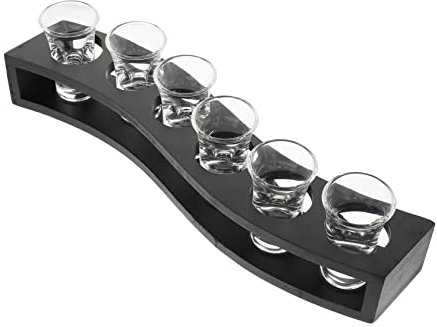 Amosfun Shot Glass Holder Bar Glass Rack Ktv Holder Wall Wine Rack for Home Bar