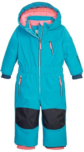 first instinct by killtec Baby Unisex Skidjumpsuit med huva, Turkos, 110-116