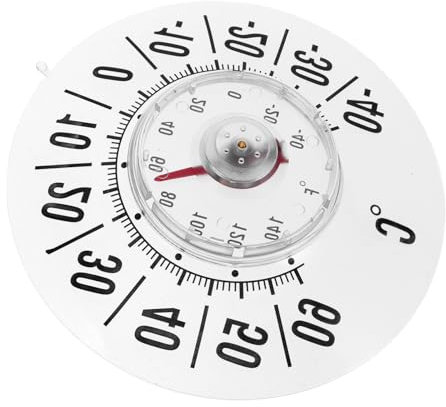 Hemobllo Termometro Analogico Multifunzionale Per Interni Ed Esterni Con Ventosa Per Finestra, Indicatore Temperatura Casa e Patio, Misuratore Preciso Per Spazi Domestici e Serra