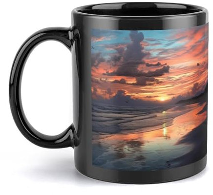 Keramiktasse mit Griff, einzigartiger Stil für jede Küche, personalisierbar, lustig, ideal für Tee, heiße Schokolade, für Männer, Frauen, Büro