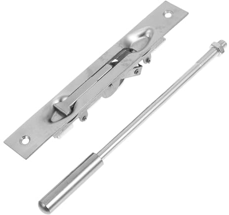 Catenaccio a Scomparsa in Acciaio Inox Argento per Porta 66mm | Installazione Semplice, Protezione per Tutte le Stagioni, Uso Casa e Commerciale su Finestra e Cancello