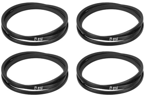 sourcing map 4Pcs 3L610 Classic Wrapped Rubber V-Belt, 61(1549mm) Outside Circumference, 3L Profile V Belt 3/8 Width 7/32 Height