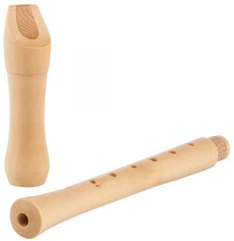 C-Key Sopran-Holzblockflöte, barocke Griffweise, mit Hartschalenkoffer, ideal für Anfänger