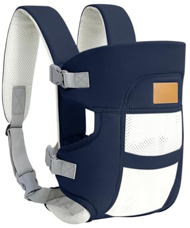 Duvcoywae Portabebè, Traspirante Per Bambini, Sacca Orizzontale Ergonomica Traspirante con Supporto Testa Regolabile per Passeggiate, Camminate con il Cane e Commissioni