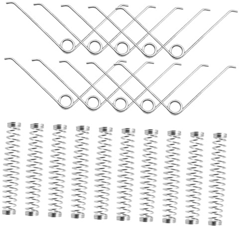 PAMINGONO 20 Stück V-förmige Handscherenfedern aus Metall für Gartengeräte Stabile und Einfach zu Installierende Ersatzteile für Astscheren und Gartenscheren