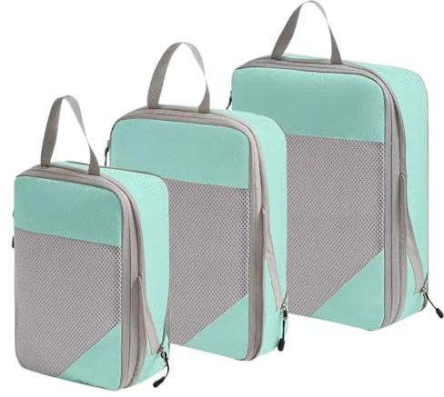Borsa a compressione - Cubi da imballaggio | Borsa portaoggetti | Cubo da viaggio a compressione impermeabile | Organizer | Organizer portatile per valigie per dormitorio, università