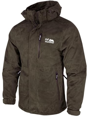 Full mundur Outdoorjacke Camo Jagdjacke Wanderjacke leichte Übergangsjacke winddichte Jacke wasserdichte Regenjacke atmungsaktive Funktionsjacke mit abnehmbarer Kapuze für Herren