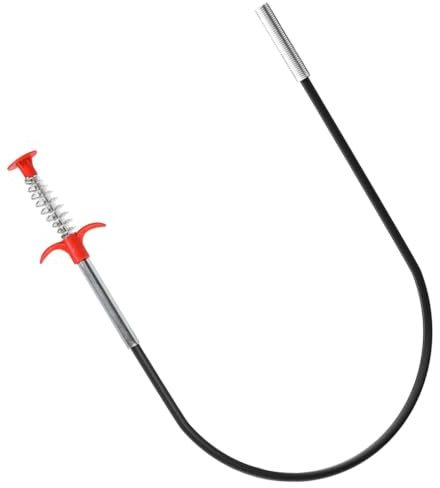 Kaluly Pinzas de Agarre 56cm, Desatascador de Desagüe Tuberias Profesional, Desatascador de Desagüe Fuerte y Flexible Pinza Telescópica de Garra Limpiador Desague Ducha 4 Garras para baño de Cocina