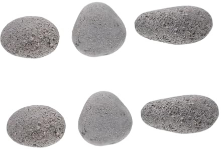 POPETPOP 1sacchetto Rocce Laviche per Braciere in Roccia Vulcanica Naturale Decorative e Riutilizzabili per Caminetti Gas Esterni e Interni Pietre per Barbecue