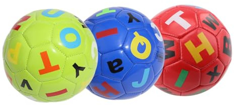 ORFOFE 3 Piezas Balón de Fútbol Inflable para Pelotas Ligeras y Duraderas de PVC para Exterior Juguetes Deportivos Infantiles Color Aleatorio Color Aleatorio