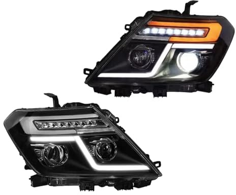 atuo Faro principal Compatible Con Nissan Para Patrol Y62 2012 2013 2014 2015 2016 2017 2018 Faros Delanteros Con Luz Diurna Intermitentes Luz Carretera Luz Ángel Lente Proyector.