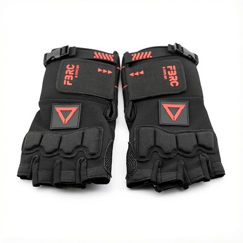 Fabric of the Universe Tactical Fingerless Logo Gloves (Black RD G-Type 021, Small)