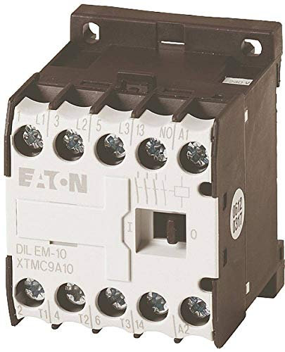 Eaton 079594 Leistungsschütz, 3-polig + 1 Schließer, 4 kW/400 V/AC3, DC-Betätigt