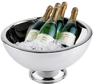 APS 36044 Dubbelväggigt rostfritt stål champagne skal, högglanspolerad, Ø 44/25 x 24 cm, 10,5 ltr