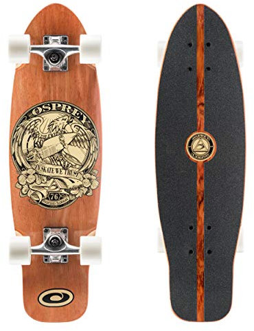 Osprey Twin Top Longboard, Canadian Maple Deck Longboard Skateboard für Jungen und Mädchen, mehrere Farben, 27,75 Zoll