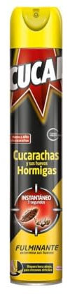 Cucal Insecticida Aerosol Fulminante contra Cucarachas, Hormigas y sus huevos (1 x 750 ml), insecticida para insectos rastreros, mata y seca en segundos, no deja residuos