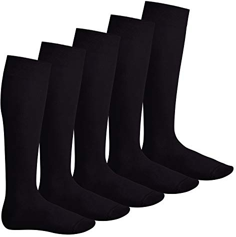 Footstar EVERYDAY! 5 PAAR Damen & Herren Kniestrümpfe Lange Socken kniehoch