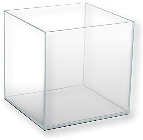 Amtra Nanoscaping - Tank Aquarium de 27L - Bac à Poisson en Verre Extra Clair 30 x 30 x 30 cm - Nano Aquarium pour Poissons Rouges ou pour Tortues d'Eau avec Tapis Amortisseur Inclus