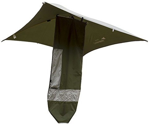 Liviantech Alamo - Ombrellone da Spiaggia Portatile - Riparo Antivento (per Uso intensivo o con Forte Vento), trasformabile in spogliatoio, Peso 1,3Kg - per Ciclismo, Motociclismo, Campeggio, Mare