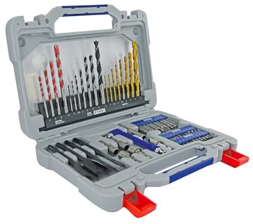 Coffret 60 pièces pour le perçage multi-matériaux et le vissage TIVOLY