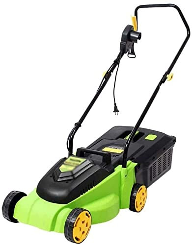 ATAAY Cortacéspedes rotativos Cortacésped eléctrico de 1600 W, Alturas Ajustables del cortacésped, manillares Ajustables y Plegables, bajo Nivel de Ruido, sin Herramientas. GINOLEI