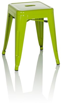 hjh OFFICE Metallhocker, stapelbarer Bistrohocker im Industrial Design