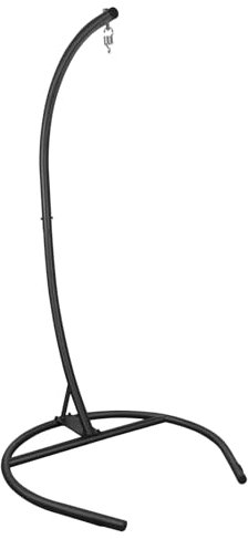 RemixOri Hängesesselgestell, Hängesessel mit Gestell, Max Belastung 150 kg, für Indoor & Outdoor, Garten, Schwarz (Nur Hängesesselgestell)