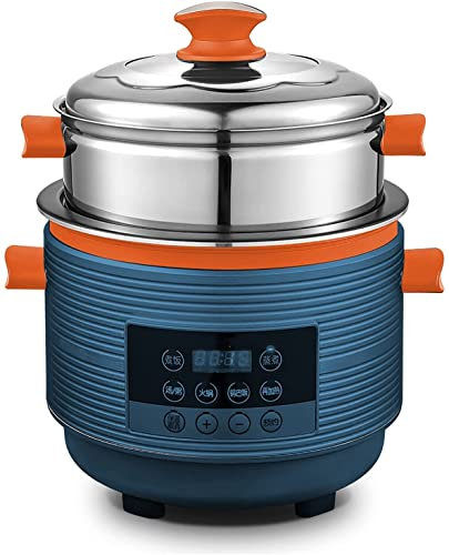 SilteD Olla Arrocera Y Vaporera Olla Interior Antiadherente Olla Arrocera Multifunción De Gran Capacidad Aislamiento Inteligente para 3-8 Personas (5L)