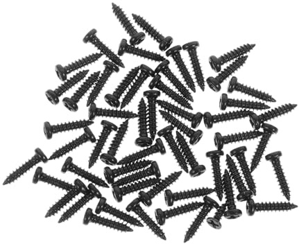 Toyvian 150stücke Tuning Peg Schrauben Für Elektrische Akustische Gitarren Und Bässe Robuste Schwarze Schrauben Für Präzise Stimmmechaniken Installieren Langlebig Für Austausch Der