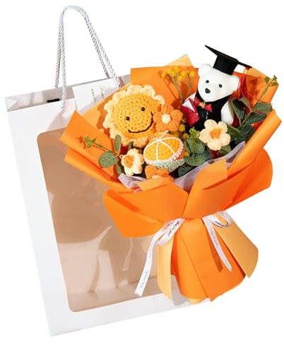 de ganchillo - Ramo de flores de punto, flores de peluche | Flores de punto ganadoras del campeonato Flores de ganchillo, decoración de escritorio con para matriz
