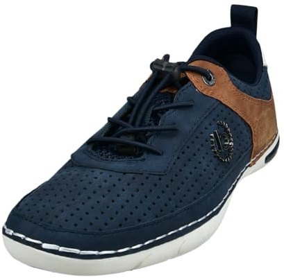 bugatti Men's Business Shoes, Men's Lace-Up, Dark Blue 4100, 11.5 Men