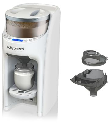 Baby Brezza - Formula Pro Advanced - automatischer Flaschenzubereiter - dosiert und mischt heißes Wasser und Milchpulver auf Knopfdruck, Weiß Set