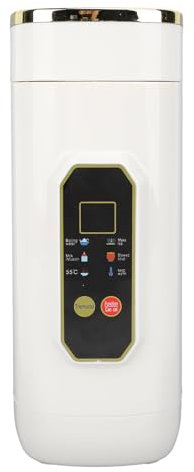 Hervidor Eléctrico de Viaje, Hervidor Eléctrico de 450Ml Taza de Agua con Función de Mantener Caliente, Mini Calentador de Agua con Caldera Agua Caliente, Agua de Ebullición