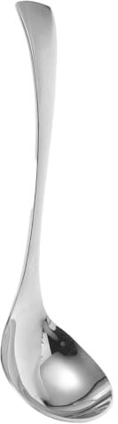 MUSISALY 2pcs Stainless Steel Soup Spoons Long Handles for Serving Cooking Restaurant Heavy Duty Dishwasher Safe