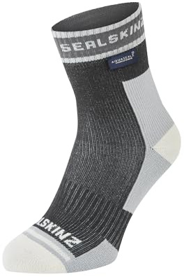 SEALSKINZ Holverstone vattentät ankellängd lätt löparstrumpa | svart | medium