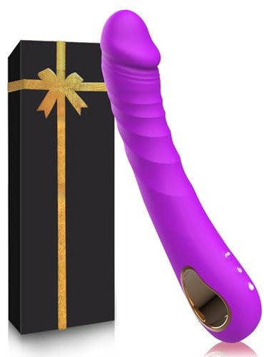 Vibratoreper Donna Professionale Vibratore con 10 Modalità Dildo Realistico Sexytoysys Coppia Vibratoriper Donna Sex Toys Sessuali per Donna Stimolatore Succhia Clitoride Femminile (Viola)