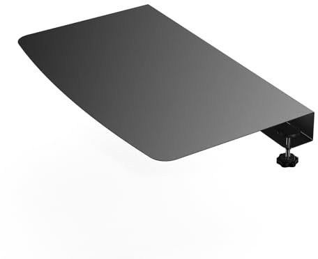 BOUNHOHE Placa de conector de esquina abrazadera 17 pulgadas, extensor de plataforma L para teclado estaciones de trabajo