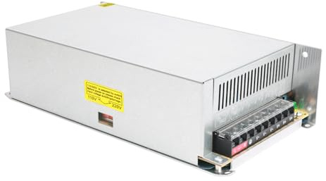 Transformador de Potencia 24V 25A 600W AC 110V / 220V a DC, Fuente Alimentación Interruptor, Voltaje para Tira de LED, Luces LED