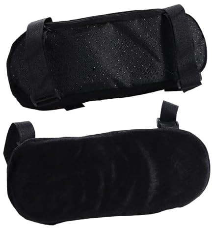 JFNKLFG Armstödskudde 2 st armbågsdyna slitstark armbågsstol armstödsdyna bekväm skum stödkudde soffa (svart)