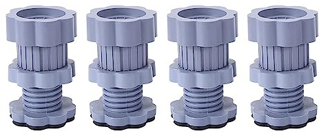 Folpus 4 Pieces Washing Machine Base Foot Pads Non Skid Multipurpose Anti Slip Silent Height Adjustable Furniture Stand Home Furniture