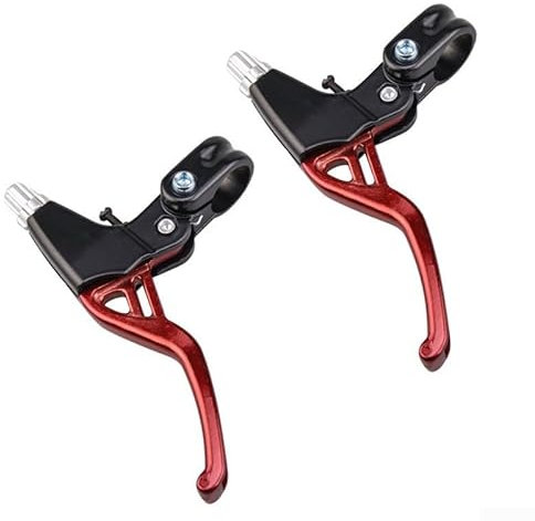 SPORTARC blau/silber/rot/schwarz Legierung Bremshebel für Mountainbike Fahrrad Bremse (rot)