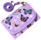 Choco Mocha Brustbeutel für Kinder, Geldbeutel für Mädchen mit Münzfach - Kinder Portemonnaie, Sichtfach, 3 Ersatz-Lanyard & 1 Geschenkbox, Schmetterling