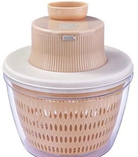 Générique Essoreuse à Salade électrique 2 en 1 ，Hachoir À Légumes Électrique，Essoreuse à Salade et Hachoir à Salade，pour oignons, ail, Persil - Vert