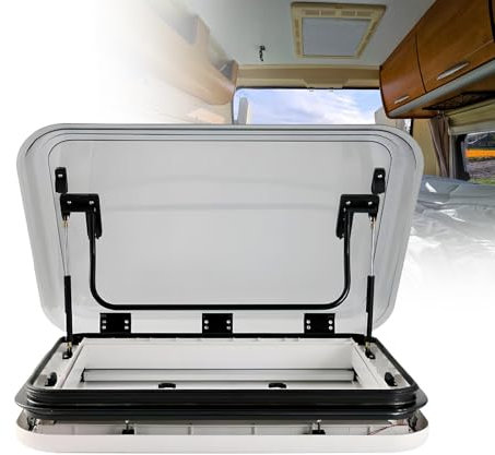 SHEUAO Campervan Skylight Roof Vent,Waterproof Campervan Roof Vent,Aluminum Alloy Frame + Double Uv-Proof Acrylic Cover,Skylight For Caravan Or Motorhome Spares And Accessories,700 * 500mm